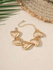 Exaggerated Glossy Metal Heart Bracelet – Jewelry Gift Ideas — 8