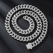 13mm Cuban Link Chain Spring Release Buckle Alloy – Jewelry Gift Ideas — 16