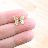 Stud Earrings Butterfly Wings Simple Half Wing – Meaningful Gifts — 2
