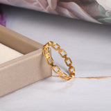 Stainless Steel Hollow Ring Heart-shaped Geometric – Stylish Gifts — 6