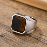 Glossy Black Gem Ring Simple Style – Stylish Gifts — 4