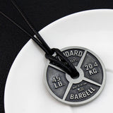 Sports Fitness Series Creative Barbell Necklace – Fitness Gifts — 3