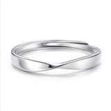 S925 Silver Couple Ring Simple Graceful – Gifts for Couples — 2