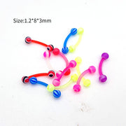CBR Type Nose Stud Color Mixed Eyebrow Ring – Special Occasion Gifts — 16
