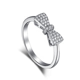 Sterling Silver Ring With Diamonds Simple Ladies – Practical Gifts — 7