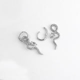 Fashion Exaggerated Full Diamond Snake Earrings – Stylish Gifts — 2