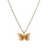 Ladies Short Clavicle Chain New Diamond Butterfly – Jewelry Gift Ideas — 2