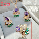 Rose Gold Jewelry Suit Color Retaining Ring – Jewelry Gift Ideas — 13