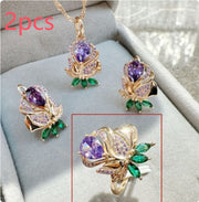 Rose Gold Jewelry Suit Color Retaining Ring – Jewelry Gift Ideas — 13