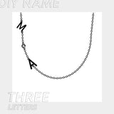 Stainless Steel 26 English Letter Name Necklace – Jewelry Gift Ideas — 10