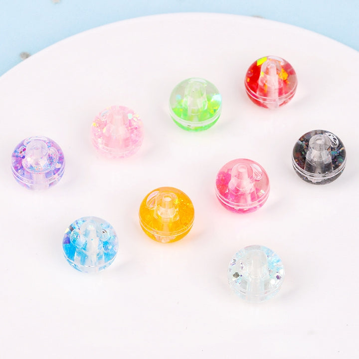 Acrylic Straight Hole Quicksand Ball Jewelry – Stylish Gifts — 1