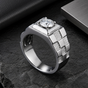 Ring Idea lifestyle — Fashion Moissanite Diamond Ring Simple Men – Stylish Gifts