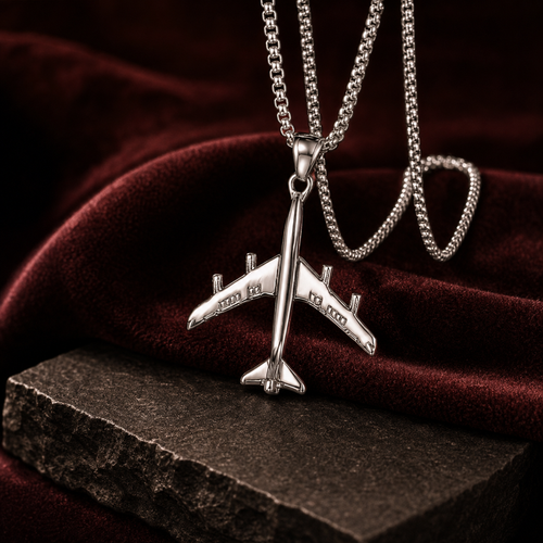 Ring Idea lifestyle — COLLIER AVION -Titanium steel aircraft necklace – Jewelry Gift Ideas