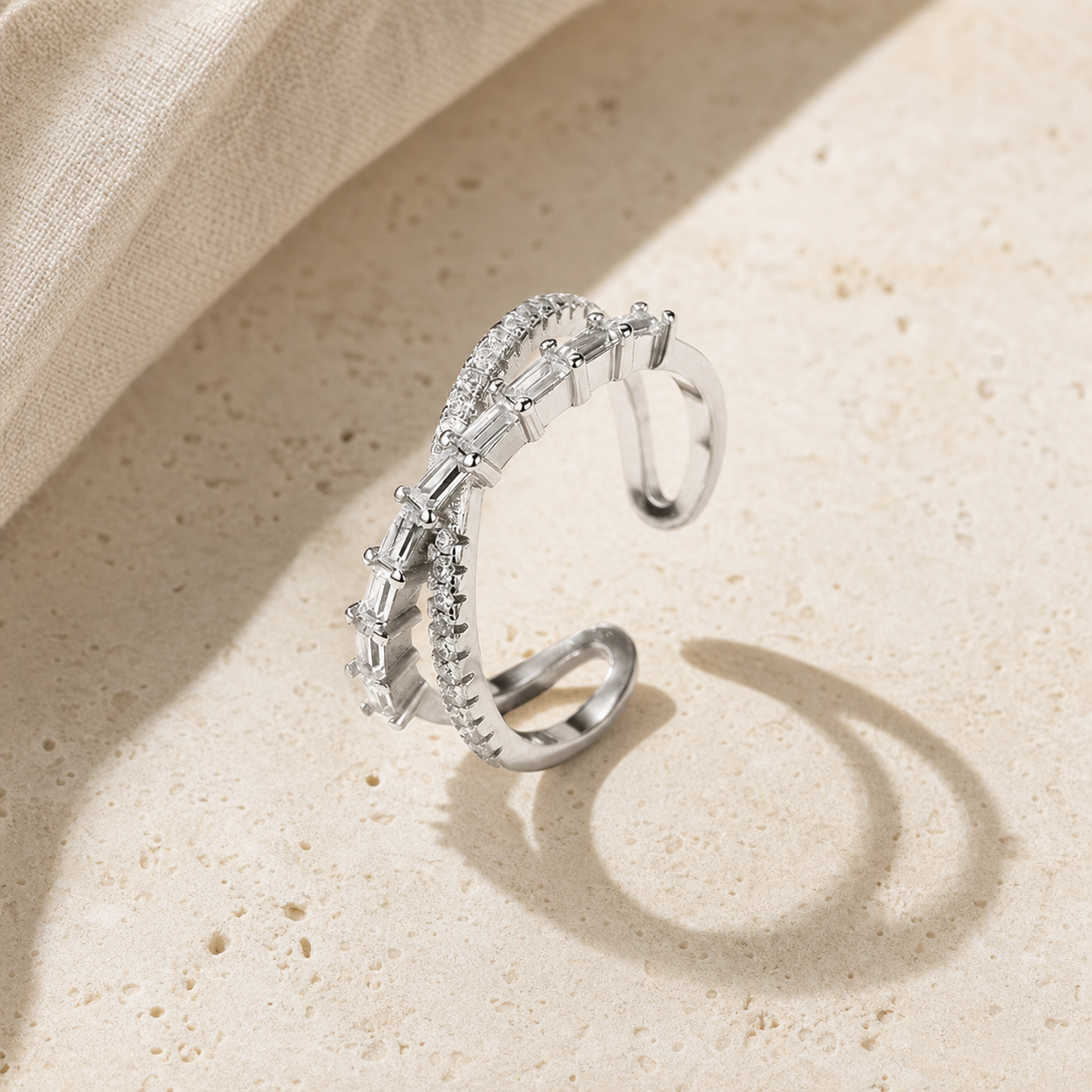 Ring Idea lifestyle — Sterling Silver Ring Fashion Creative Geometric Type – Stylish Gifts