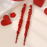 Earrings Women's Valentine's Day Irregular Rhinestone – Gifts for Her — 2