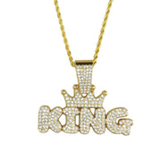 Mens Fashion Alloy Necklace With Diamond Pendant – Jewelry Gift Ideas — 3