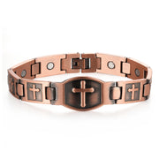 Red Copper Magnetic Cross Bracelet – Jewelry Gift Ideas — 1