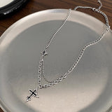 Dark Cross Necklace Men's Fashion Accessories – Stylish Gifts — 4