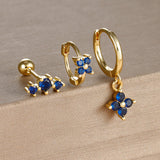 Light Luxury Minority Design Blue Zircon Four-leaf – Meaningful Gifts — 8
