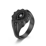 Vintage Style Stainless Steel Eyes Men's Ring – Stylish Gifts — 3