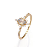 Ins Wind 925 Silver Plated Gold Women's Ring – Gifts for Her — 3