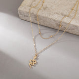 Snake Pendant Necklace Ins Personality Alloy Bead – Jewelry Gift Ideas — 3