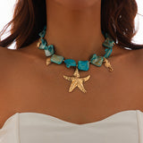 Ocean Wind Shell Patch Starfish Necklace – Jewelry Gift Ideas — 4