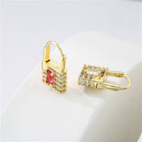 Women's Simple Microset Colored Zircon Earrings – Gifts for Her — 5