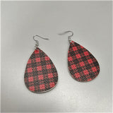 Duplex Printing Drop-shaped Leather Earrings – Practical Gifts — 4