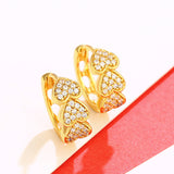 Slightly Inlaid With Zirconium Love Ear Ring – Gifts for Couples — 3