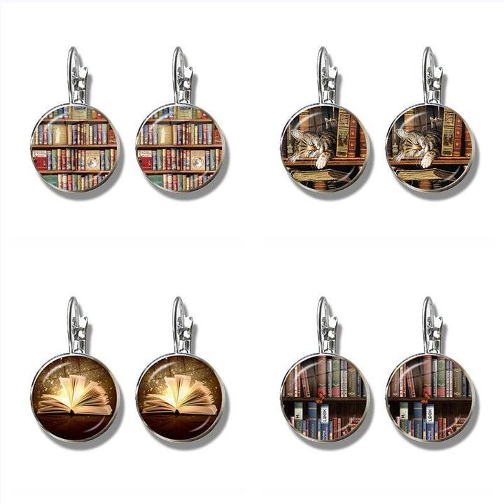 Women's Fashion Retro Book Photo Earrings – Stylish Gifts — 1