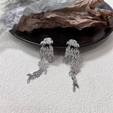 Autumn And Winter Light Luxury Leaves Tassel Long – Meaningful Gifts — 2
