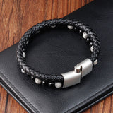 Braided Leather Natural Stone Onyx Map Beading – Jewelry Gift Ideas — 3