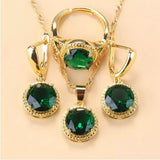 Earrings Rings Necklaces Three-piece Jewelry Set – Jewelry Gift Ideas — 7