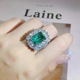 Vintage Emerald Ring Colored Gems – Meaningful Gifts — 2