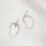 Clear Resin Pearl Oval Earrings Women – Gifts for Her — 5