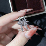 Fashion Ins Style Flower Ring Pt950 Water Drop Pear – Stylish Gifts — 2