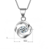 Fashion zircon necklace female rose pendant – Jewelry Gift Ideas — 2