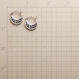 Fan-shaped Hollow Flower Earrings – Practical Gifts — 2