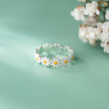Ring Mori White Flower Epoxy Women's Jewelry – Jewelry Gift Ideas — 5