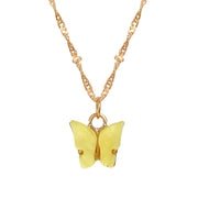 Sweet Acrylic Butterfly Pendant Necklace Simple – Jewelry Gift Ideas — 5