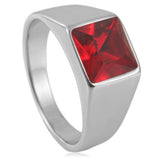 925 Sterling Silver Sapphire Emerald Men's Ring – Stylish Gifts — 7