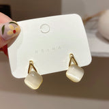 Simple Personality Studs Opal Earrings – Birthday Gifts — 3