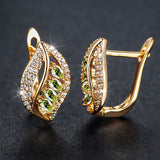 Ins Leaf-shaped Rhinestones Earrings Fashion Unique – Stylish Gifts — 10