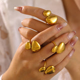 Geometric Irregular Smooth Opening Ring – Gift Ideas — 6