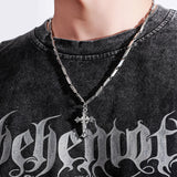 Mens Fashion Cross Pendant Necklace With Diamonds – Jewelry Gift Ideas — 2