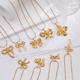 Light Luxury Design Non-fading Titanium Steel Bow – Jewelry Gift Ideas — 1