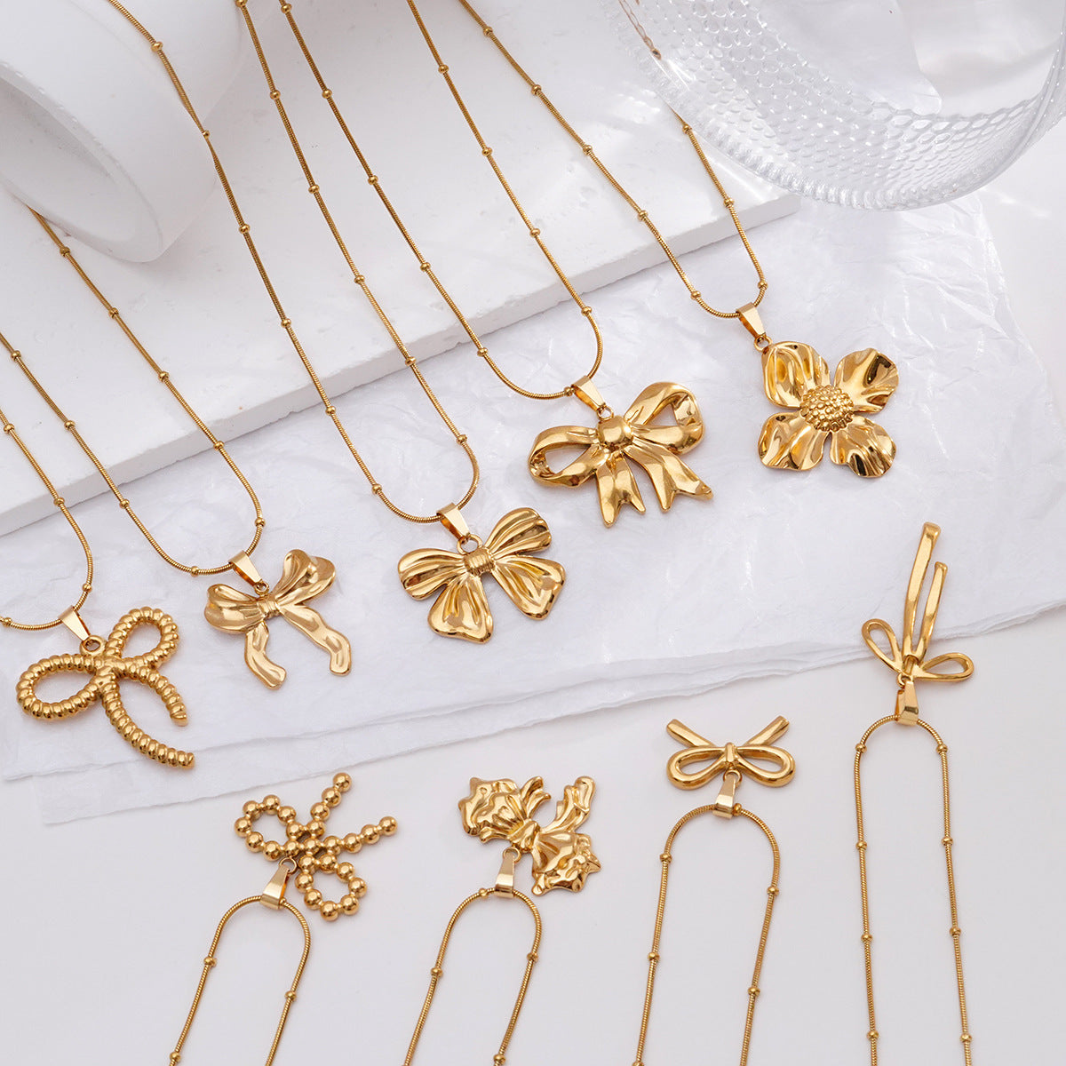 Light Luxury Design Non-fading Titanium Steel Bow – Jewelry Gift Ideas — 1