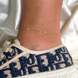 Blue Flower Summer Beach Wind Anklet – Outdoor Gifts — 5