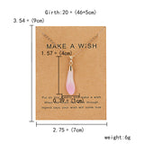 Dolphin Natural Stone Paper Card Necklace – Jewelry Gift Ideas — 6